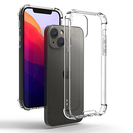 iPhone 15 Uyumlu Zore Nitro Anti Shock Silikon-Renksiz