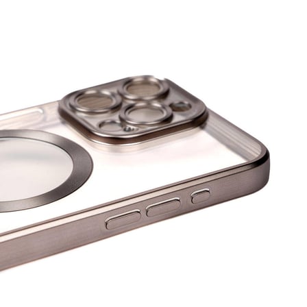Vendas iPhone 15 Pro Max Uyumlu Setro Serisi Mat Tasarımlı Magsafe Şarj Destekli Kamera Lens Korumalı Silikon Kılıf