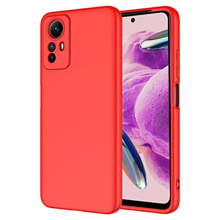 Xiaomi Redmi Note 12S Kılıf Zore Mara Lansman Kapak-Kırmızı