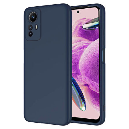 Xiaomi Redmi Note 12S Kılıf Zore Mara Lansman Kapak-Lacivert