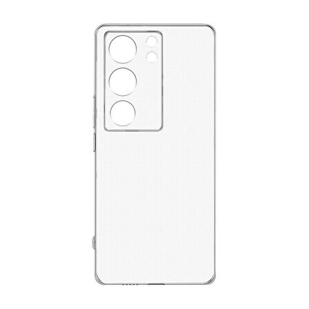 Vivo V29 5G Kılıf İnce Esnek Şeffaf Süper Silikon
