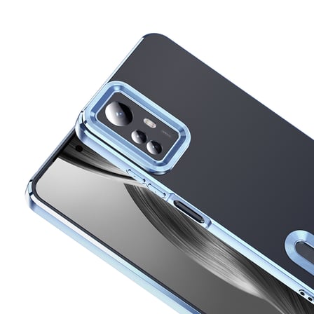Redmi Note 12S Kılıf Kamera Korumalı Logo Gösteren NRTK Omega Kapak - Siyah