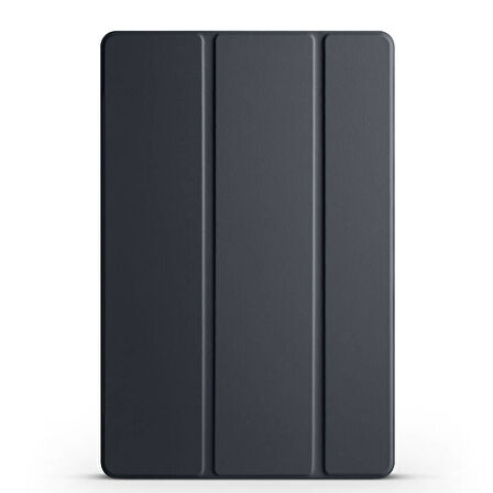 Galaxy Tab A9 Ensueno Smart Cover Standlı 1-1 Kılıf-Siyah