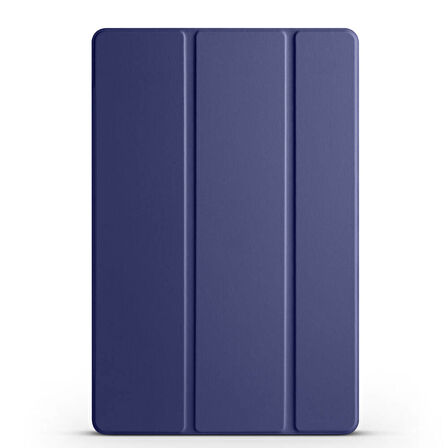 Galaxy Tab A9 Ensueno Smart Cover Standlı 1-1 Kılıf-Lacivert