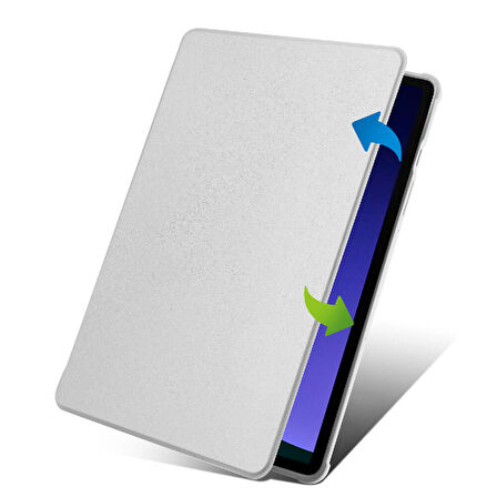 Galaxy Tab S9 Kılıf  Uyumlu ​EFFX Termik Kalem Bölmeli Dönebilen Standlı Kılıf-Koyu Yeşil