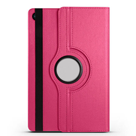 Galaxy Tab A9 ​MXSP Dönebilen Standlı Kılıf - Pembe Koyu