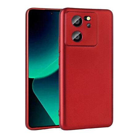 Xiaomi Mi 13T Kılıf Zore Premier Silikon Kapak-Kırmızı