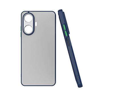 Realme C55 Kılıf Zore Hux Kapak-Lacivert