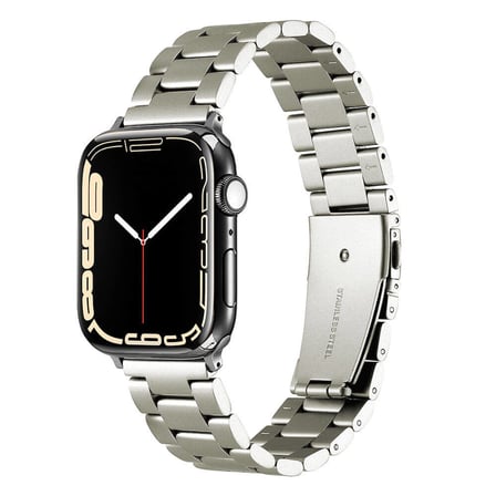 Watch 44mm Uyumlu KRD-93 Metal NRTK Kordon-Titanyum
