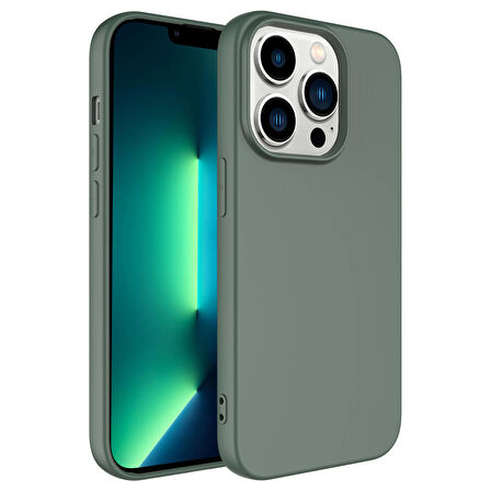 Vendas iPhone 14 Pro Max Uyumlu (14 Pro Max) Lansman Serisi Yumuşak Dokulu Kadife Yüzeyli Silikon Kılıf