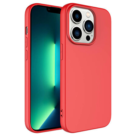 Vendas iPhone 14 Pro Max Uyumlu (14 Pro Max) Lansman Serisi Yumuşak Dokulu Kadife Yüzeyli Silikon Kılıf