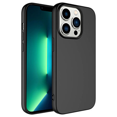 Vendas iPhone 14 Pro Uyumlu (14 Pro) Lansman Serisi Yumuşak Dokulu Kadife Yüzeyli Silikon Kılıf