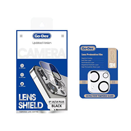 Apple İphone 14 Lopard Lens Shield Cl-14 Kamera Lens Koruyucu