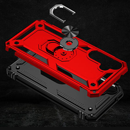 Galaxy S23 FE Uyumlu Zore Vega Kapak-Siyah