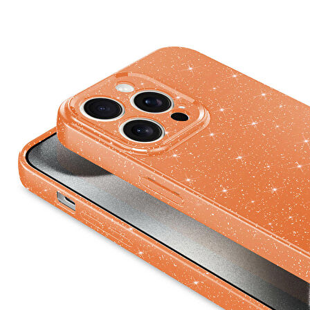 iPhone 15 Pro Max Uyumlu Kamera Korumalı Simli Lüks Zore Koton Kapak-Gümüş