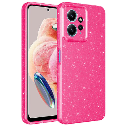 Xiaomi Redmi Note 12 4G Kılıf Kamera Korumalı Simli Silikon Üstün Koruma Novatech