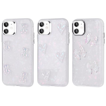 iPhone 11 Uyumlu Kabartma Figürlü Parlak NRTK Eralli Silikon Kılıf-Ayı
