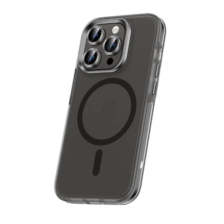 Apple Uyumlu iPhone 15 Pro Kılıf Airbagli M-safe Wireless Şarj Özellikli Lens Koruyuculu Zore Klaptika Kapak