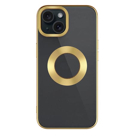 iPhone 15 Plus Uyumlu Tek Kamera Çerçeveli Logo Gösteren NRTK Omega Kılıf-Lila