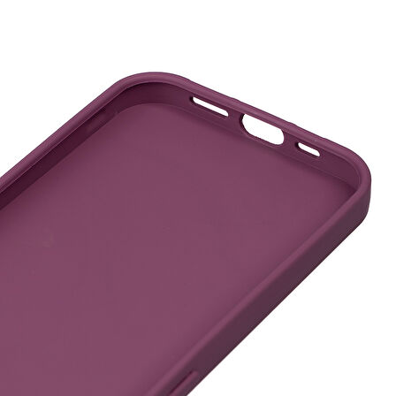 iPhone 15 Plus Uyumlu Kılıf Zore Biye Silikon-Mor