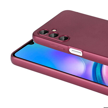 Galaxy A05S Uyumlu Zore Premier Silikon Kapak-Mürdüm