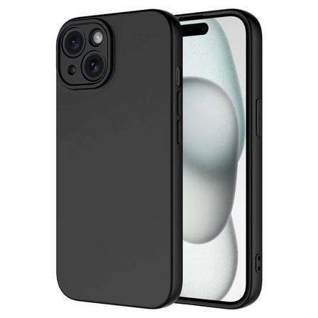 iPhone 15 Kılıf MKST Mara Lansman Kapak-Siyah