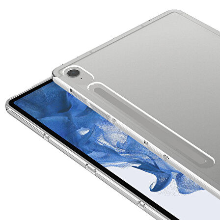 Galaxy Tab S9 FE Kılıf  Uyumlu ​İNC Tablet Süper Silikon Kapak-Renksiz