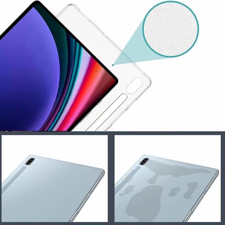 Galaxy Tab S9 Plus Kılıf ​NRTK Tablet Süper Silikon Kapak - Renksiz