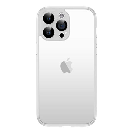 iPhone 15 Pro Uyumlu Zore Kamera Korumalı Bontez Bumper-Gümüş