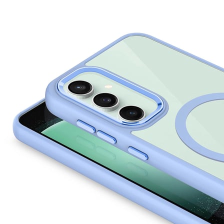 Galaxy S23 Fe Kılıf Mage Şeffaf Arka Yüz Kamera Yükseltili Silikon Novatech