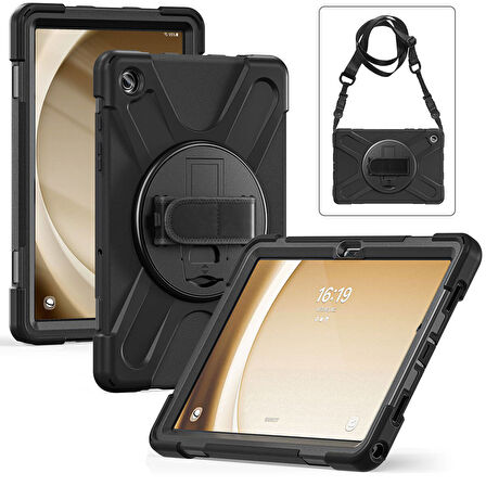 Galaxy Tab A9 Plus ​İNC Defender Tablet Silikon - Siyah