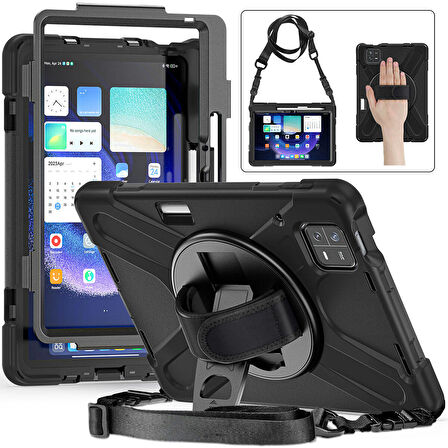 Pad 6 ​ALT Defender Tablet Silikon - Siyah
