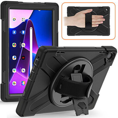 Lenovo Tab M10 HD (2.Nesil) 2022 ​ALT Defender Tablet Silikon - Siyah