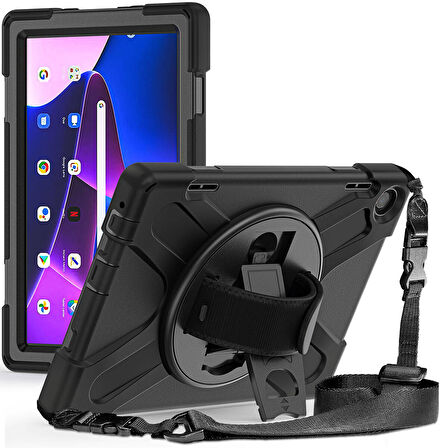 Lenovo Tab M10 HD (2.Nesil) 2022 ​MKST Defender Tablet Silikon - Siyah