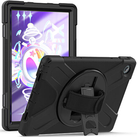 Lenovo Tab M10 Plus TB-125F - TB-128F 3. Jenerasyon ​İNC Defender Tablet Silikon - Siyah
