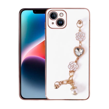 iPhone 15 Zore El Tutamaçlı Kamera Korumalı Zore Taka Silikon Kılıf-Beyaz