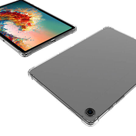 Galaxy Tab A9 Plus Kılıf  Uyumlu ​HLP Tablet Nitro Anti Shock Silikon Kapak-Renksiz