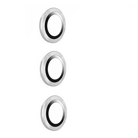 Galaxy S23 FE Uyumlu Zore Kamera Koruyucu Cam Filmi-Gümüş