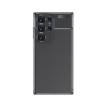 Galaxy S24 Ultra Kılıf Karbon Görünümlü Silikon Kamera Korumalı Üstün Koruma Novatech