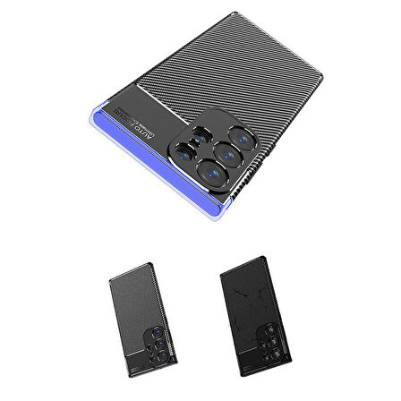 Galaxy S24 Ultra Uyumlu Zore Negro Silikon Kılıf-Siyah