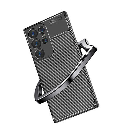 Galaxy S24 Ultra Uyumlu Zore Negro Silikon Kılıf-Siyah