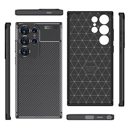 Galaxy S24 Ultra Uyumlu Zore Negro Silikon Kapak-Siyah