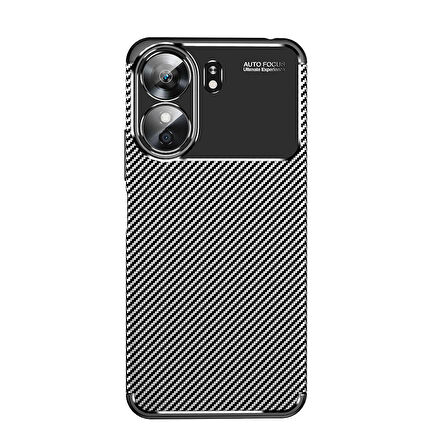 Poco C65 Kılıf Zore Negro Silikon Kapak-Siyah