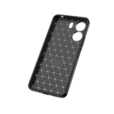 Poco C65 Kılıf Zore Negro Silikon Kapak-Siyah