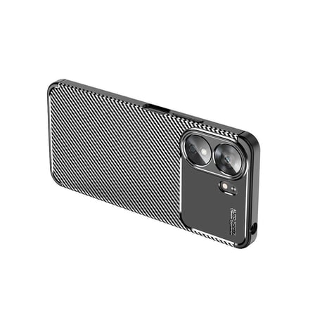 Xiaomi Poco C65 Kılıf Karbon Görünümlü Silikon Kamera Korumalı Üstün Koruma Pazarplus