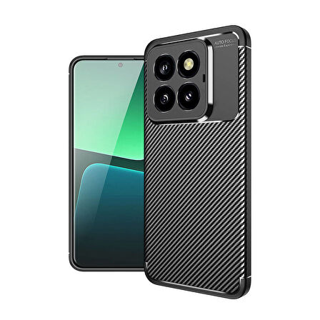 Xiaomi Mi 14 Pro Kılıf Zore Negro Silikon Kapak-Siyah