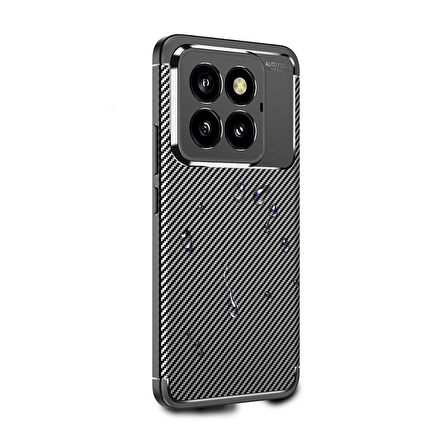 Xiaomi Mi 14 Pro Kılıf Zore Negro Silikon Kapak-Siyah