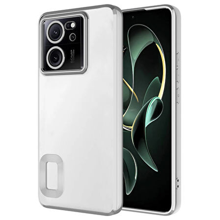 Xiaomi Mi 13T Kılıf Kamera Korumalı Logo Gösteren Omega Kapak