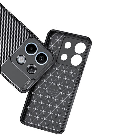 Xiaomi Redmi Note 13 Pro 5G Kılıf Zore Negro Silikon Kapak-Siyah