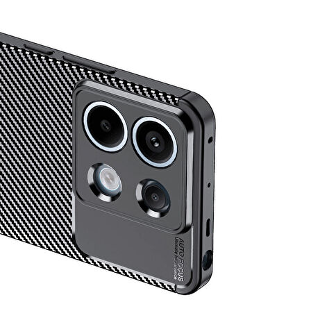 Xiaomi Redmi Note 13 Pro 5G Kılıf Zore Negro Silikon Kapak-Siyah